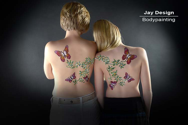 Bodypainting Paarmotiv